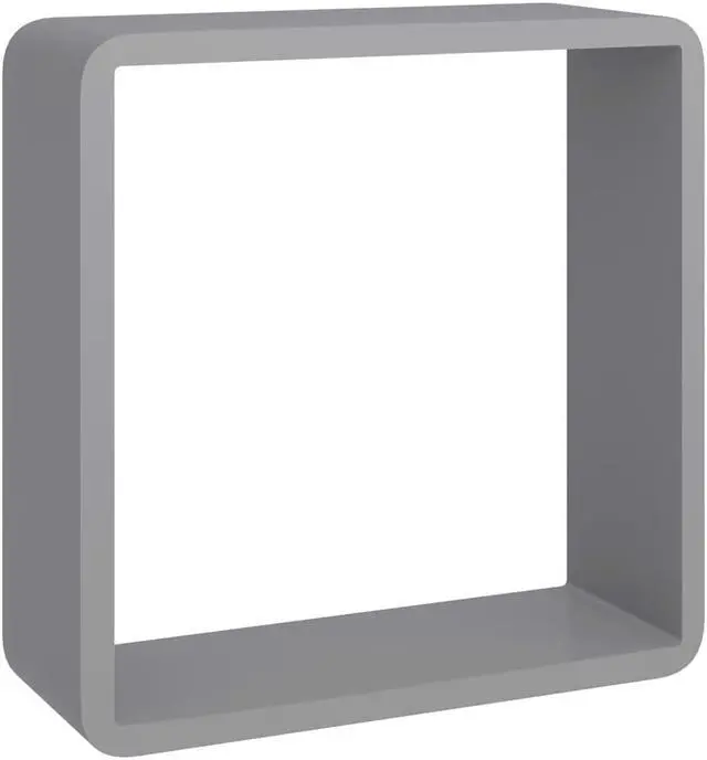 Alt view image 6 of 19 - vidaXL wall cube shelves Floating Cube Shelves Display Shelves 3 Pcs Gray