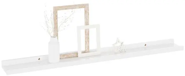 Alt view image 15 of 17 - vidaXL Wall Shelves Floating Display Shelves 4 Pcs High Gloss White 31.5"