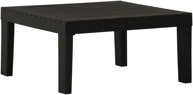 Alt view image 10 of 18 - vidaXL 2 Piece Garden Lounge Set with Cushions Plastic Gray