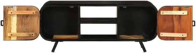 Alt view image 12 of 13 - vidaXL TV Stand TV Console Sideboard TV Unit Media Unit Solid Reclaimed Wood