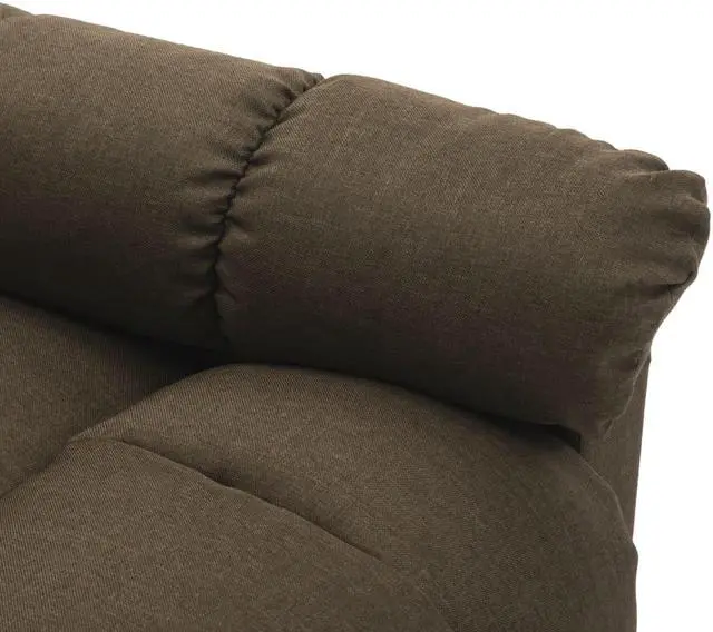 Alt view image 7 of 17 - vidaXL Recliner Leisure Lounge Adjustable Chair for Home Theater Brown Fabric