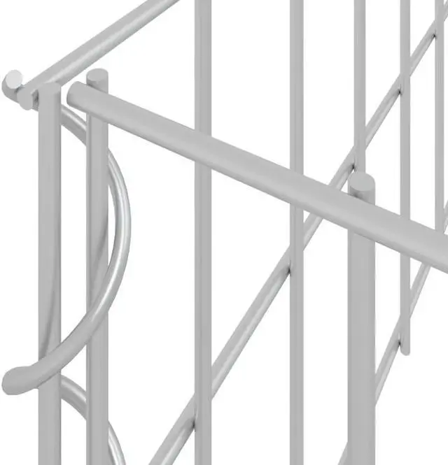 Alt view image 13 of 16 - vidaXL Gabion Raised Bed Galvanized Steel 39.4" Outdoor Patio Basket Planter