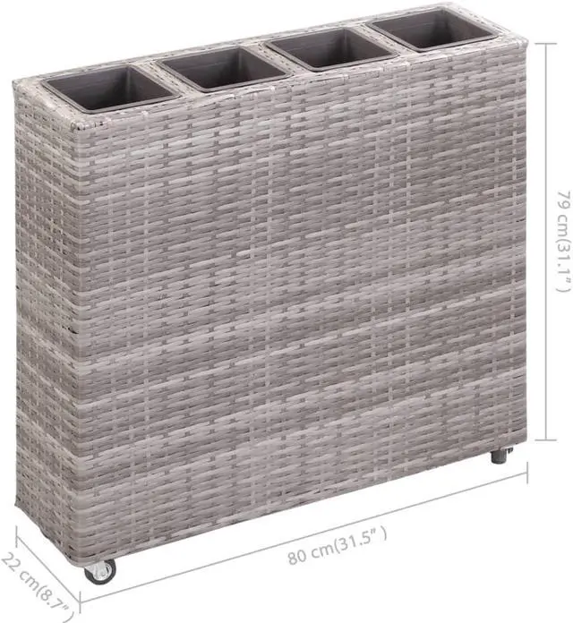 Alt view image 2 of 7 - vidaXL Gabion Basket Outdoor Garden Gabion Cage Fence Silver Galvanized Iron