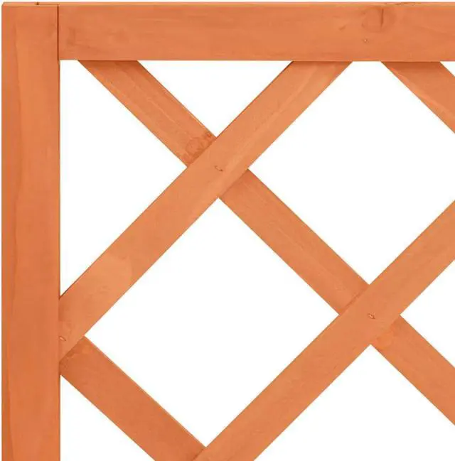 Alt view image 15 of 18 - vidaXL Planter Flower Box Trellis Raised Bed Outdoor Planter Solid Firwood