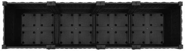 Alt view image 17 of 19 - vidaXL Raised Bed 63" Polypropylene Outdoor Garden Planter Flower Box Pot