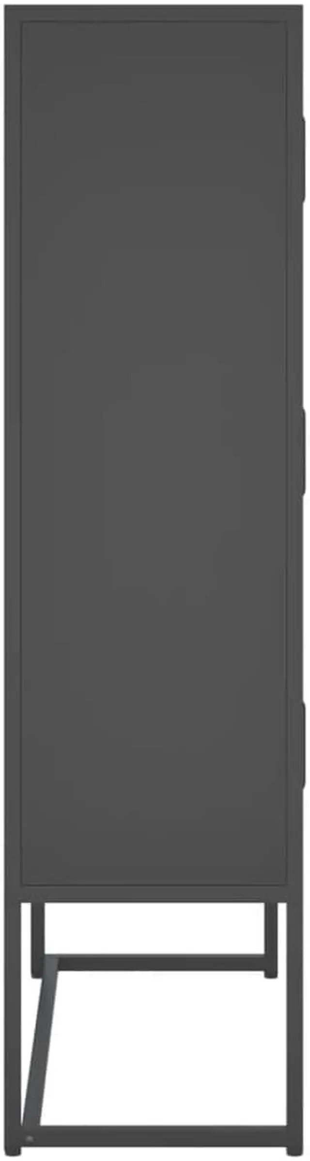 Alt view image 6 of 18 - vidaXL Highboard Anthracite Steel Living Room Storage High Cabinet Furniture