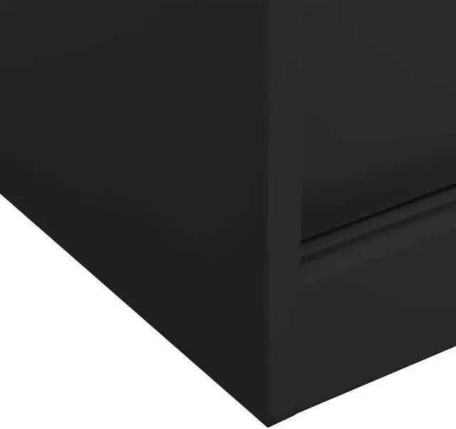Alt view image 5 of 18 - vidaXL Office Cabinet with Sliding Door Anthracite 35.4" Steel Side Cabinet