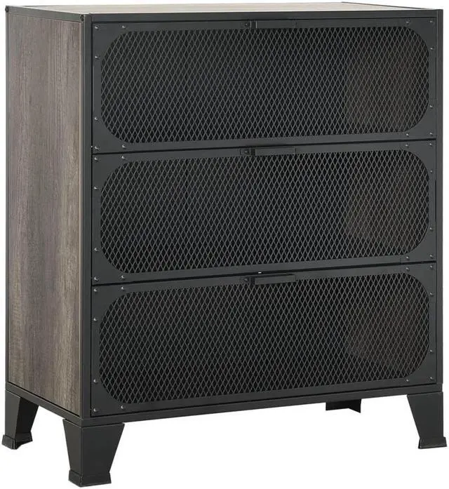 Alt view image 15 of 18 - vidaXL Storage Cabinet File Cabinet Filing Storage Cabinet Gray Metal and MDF