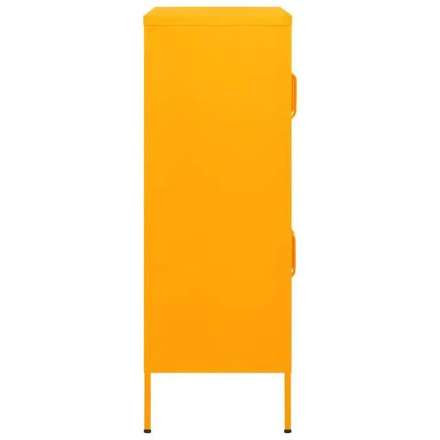 Alt view image 10 of 13 - vidaXL Storage Cabinet Mustard Yellow 31.5"x13.8"x40" Steel