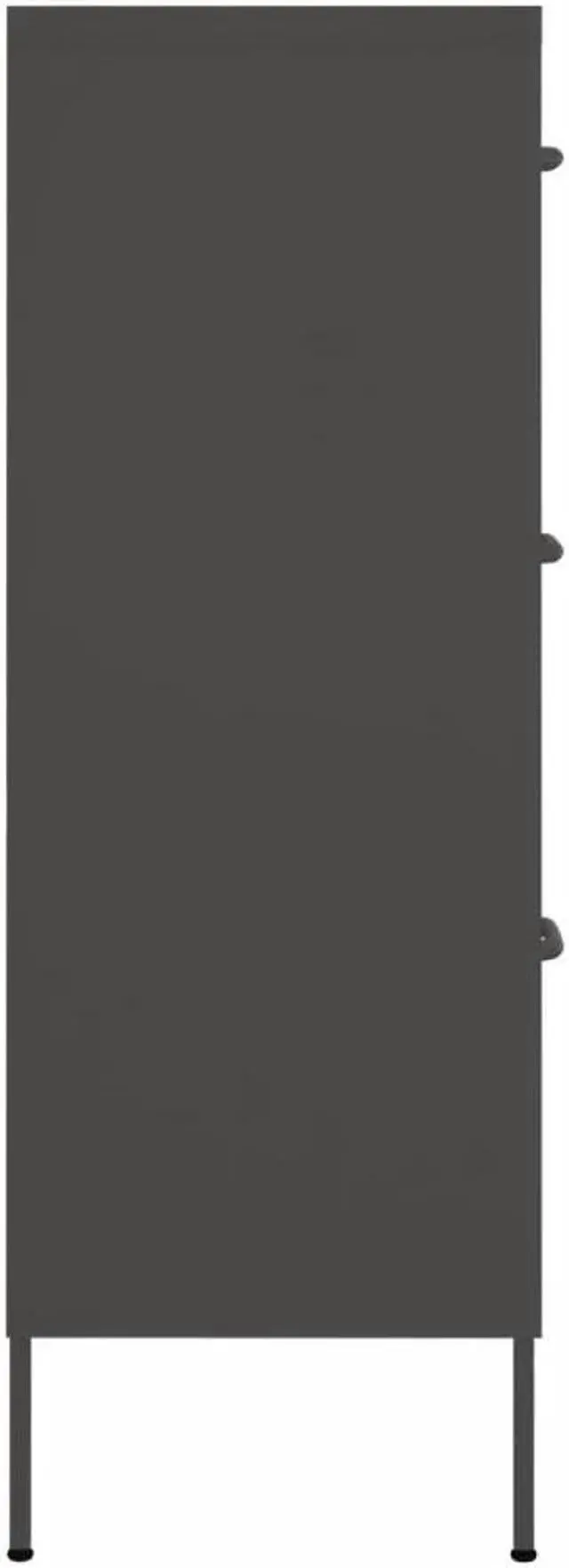 Alt view image 15 of 15 - vidaXL Drawer Cabinet Filing Cabinet Freestanding Cabinet Anthracite Steel