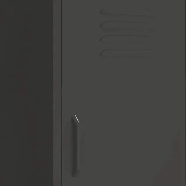 Alt view image 13 of 13 - vidaXL Storage Cabinet Anthracite 16.7"x13.8"x40" Steel