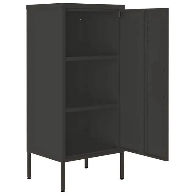 Alt view image 12 of 13 - vidaXL Storage Cabinet Anthracite 16.7"x13.8"x40" Steel