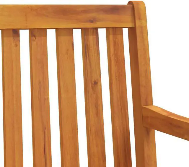 Alt view image 7 of 17 - vidaXL Patio Swing Bench Deck Swing Glider Chair for Backyard Solid Wood Acacia