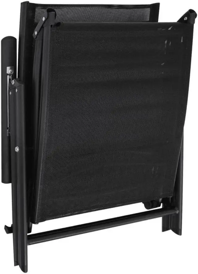 Alt view image 11 of 14 - vidaXL Patio Lounge Chair Outdoor Sunbed Folding Sunlounger for Beach Aluminum