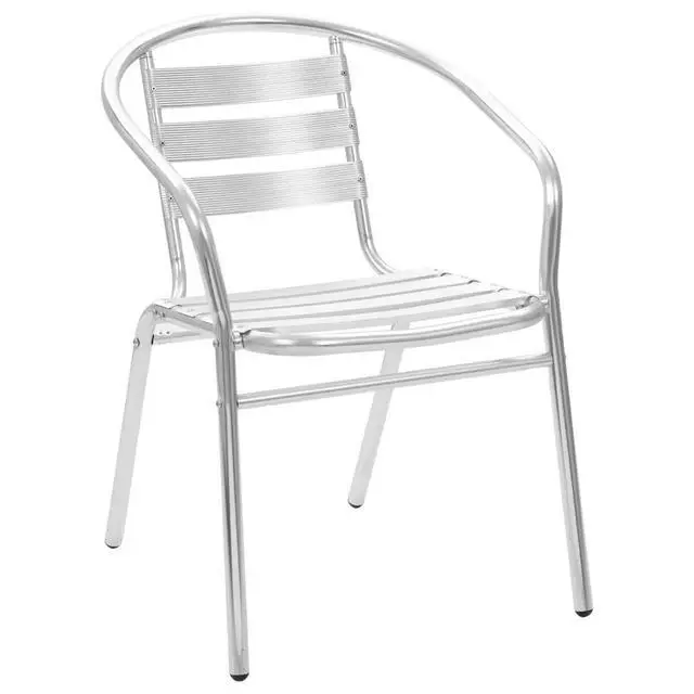 Alt view image 11 of 13 - vidaXL 5 Piece Patio Dining Set Aluminum Silver