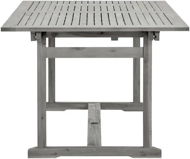 Alt view image 4 of 7 - vidaXL Outdoor Dining Table Extendable Garden Patio Table Solid Acacia Wood
