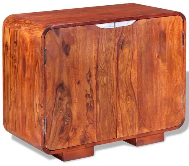 Alt view image 12 of 16 - vidaXL Solid Sheesham Wood Sideboard Home Hallway Low Board Side High Cabinet