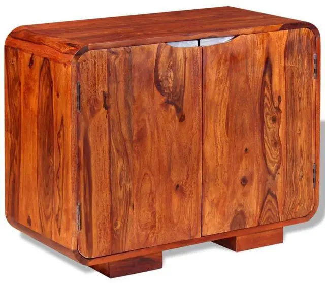 Alt view image 13 of 16 - vidaXL Solid Sheesham Wood Sideboard Home Hallway Low Board Side High Cabinet
