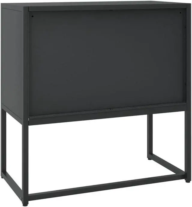 Alt view image 7 of 18 - vidaXL Sideboard Black 29.5" Steel Home Storage Cabinet Side Table Furniture