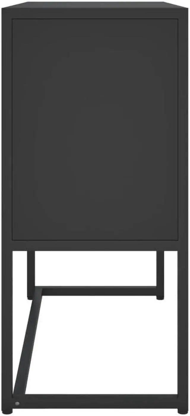 Alt view image 6 of 18 - vidaXL Sideboard Black 29.5" Steel Home Storage Cabinet Side Table Furniture