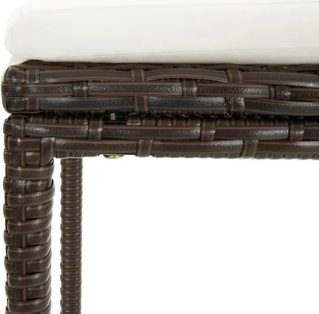 Alt view image 12 of 13 - vidaXL 5 Piece Garden Bar Set with Cushions Poly Rattan Brown