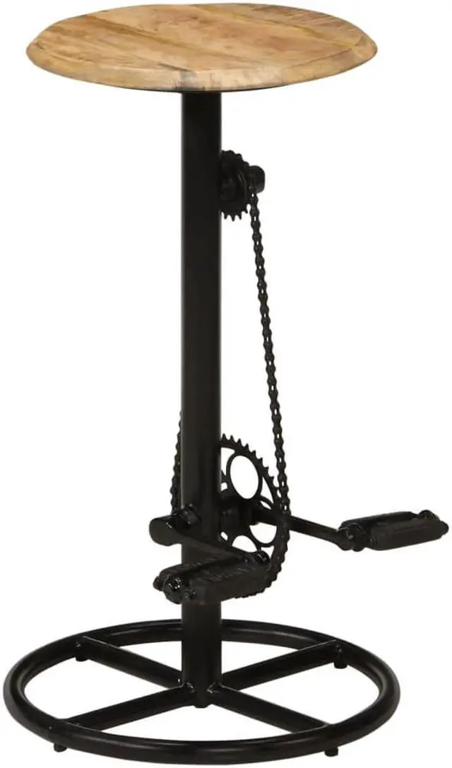 Alt view image 6 of 15 - vidaXL Bar Chairs 2 pcs Solid Mango Wood