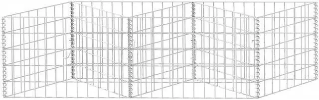 Alt view image 11 of 11 - vidaXL Gabion Basket 47.2"x19.7" Patio Planter Fence Raised Vegetable Bed