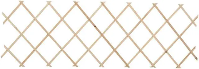 Alt view image 8 of 16 - vidaXL Trellis Fences Garden Trellis Lattice Fence 5 Pcs Firwood 70.9"x23.6"