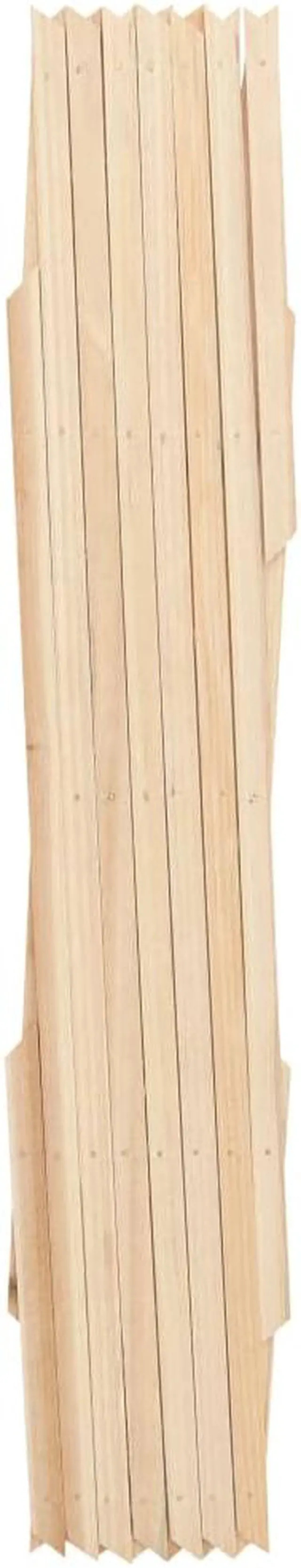 Alt view image 10 of 16 - vidaXL Trellis Fences Garden Trellis Lattice Fence 5 Pcs Firwood 70.9"x23.6"