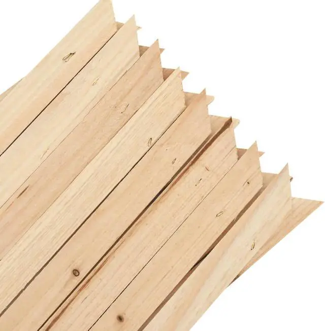 Alt view image 11 of 16 - vidaXL Trellis Fences Garden Trellis Lattice Fence 5 Pcs Firwood 70.9"x23.6"