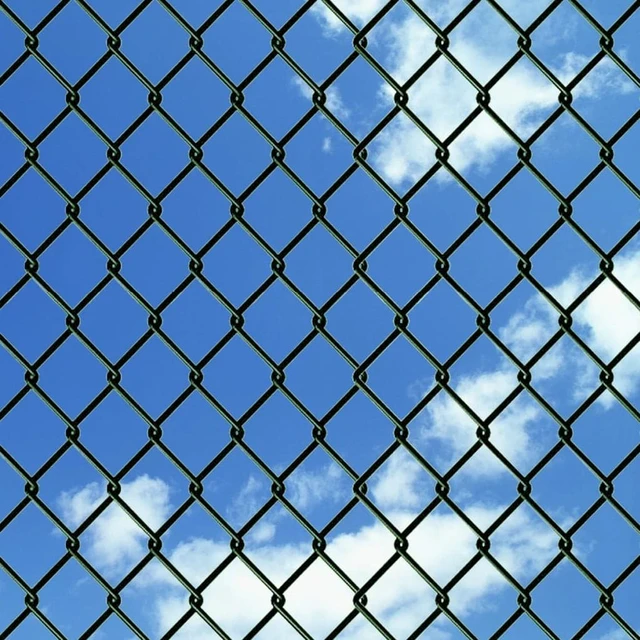 Alt view image 6 of 9 - vidaXL Chain Link Fence with Posts Spike Steel 2.6ftx82ft