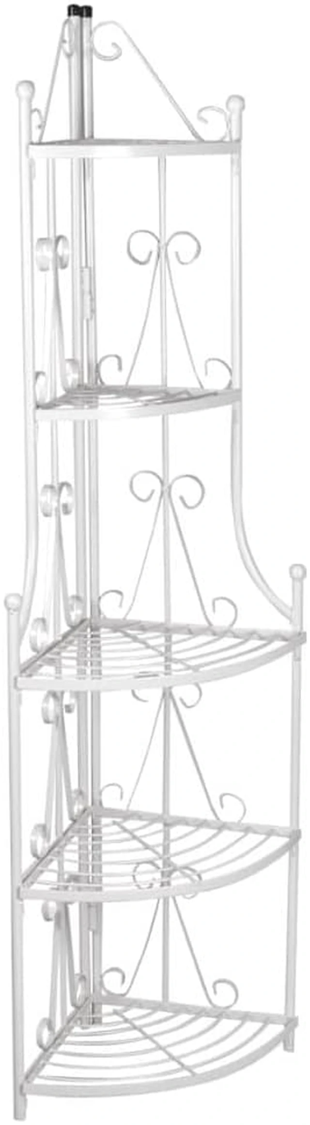 Alt view image 7 of 8 - vidaXL Plant Stand 5-Tier Plant Rack Shelves Flower Pot Stand Black Steel