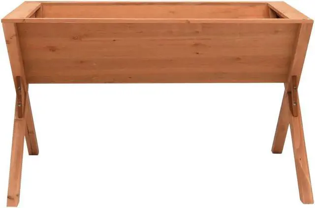 Alt view image 9 of 11 - vidaXL Planter Handmade Flower Box with Legs Wooden Plant Box Solid Firwood