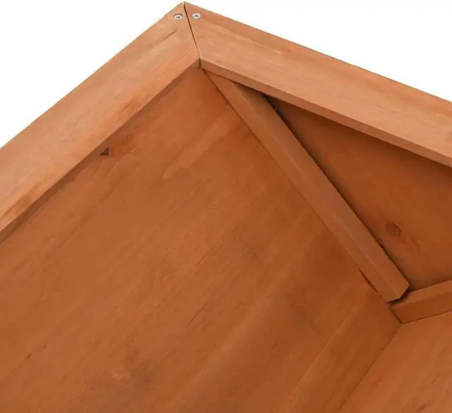 Alt view image 10 of 11 - vidaXL Planter Handmade Flower Box with Legs Wooden Plant Box Solid Firwood