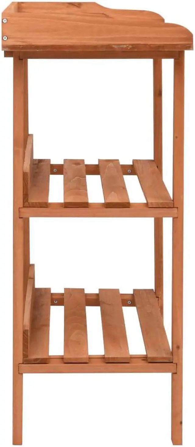 Alt view image 14 of 15 - vidaXL 3-Tier Plant Rack Stand Shelves Flower Pot Stand for Indoor and Outdoor