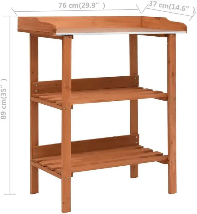 Alt view image 2 of 15 - vidaXL 3-Tier Plant Rack Stand Shelves Flower Pot Stand for Indoor and Outdoor