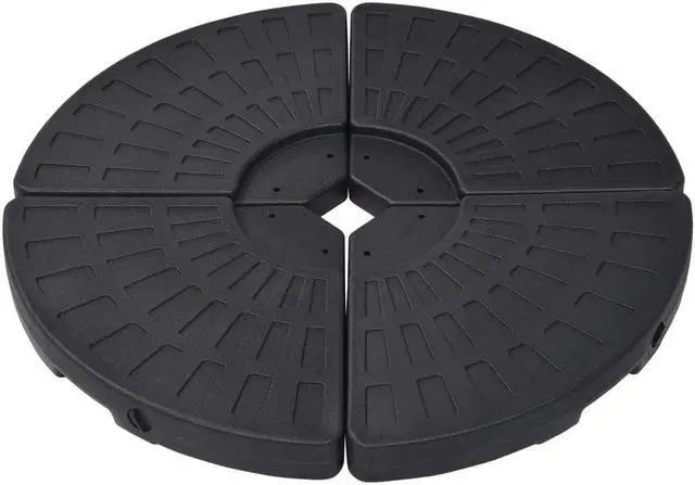 Alt view image 11 of 12 - vidaXL Outdoor Umbrella Base Patio Parasol Stand Parasol Base Garden Porch Black