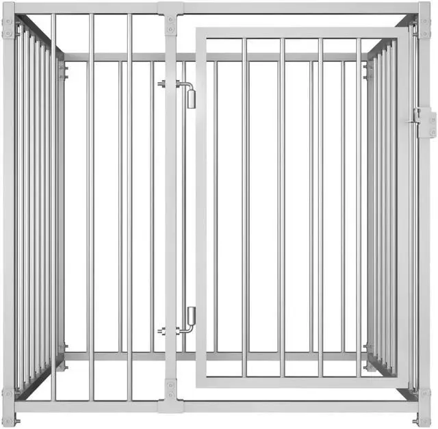 Alt view image 5 of 9 - vidaXL Outdoor Dog Kennel 39.4"x39.4"x39.4"
