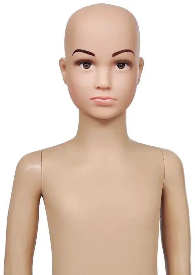 Alt view image 11 of 11 - vidaXL Mannequin Realistic Children Kids Dress Form Full Body with Glass Base