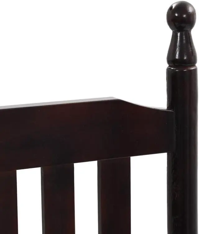 Alt view image 15 of 15 - vidaXL Rocking Chair Outdoor Rocking Chair with Curved Seat Brown Poplar Wood