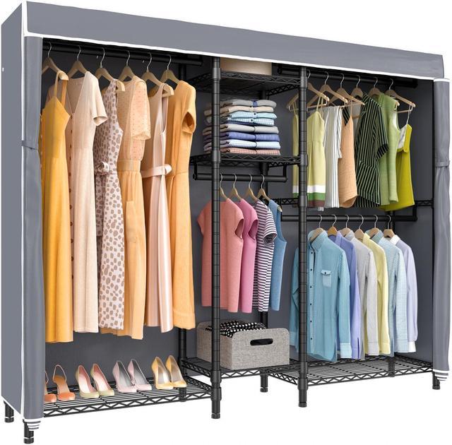 Vipek V6c Heavy Duty Covered Clothes Rack Portable Wardrobe Closet