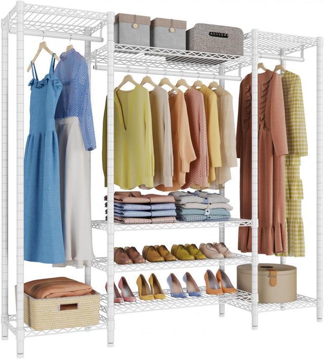 Clothing Racks for Hanging Clothes, Freestanding Closet Organizer