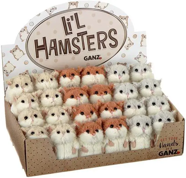 Alt view image 2 of 3 - Brown & White Plush Lil' Hamster by Ganz