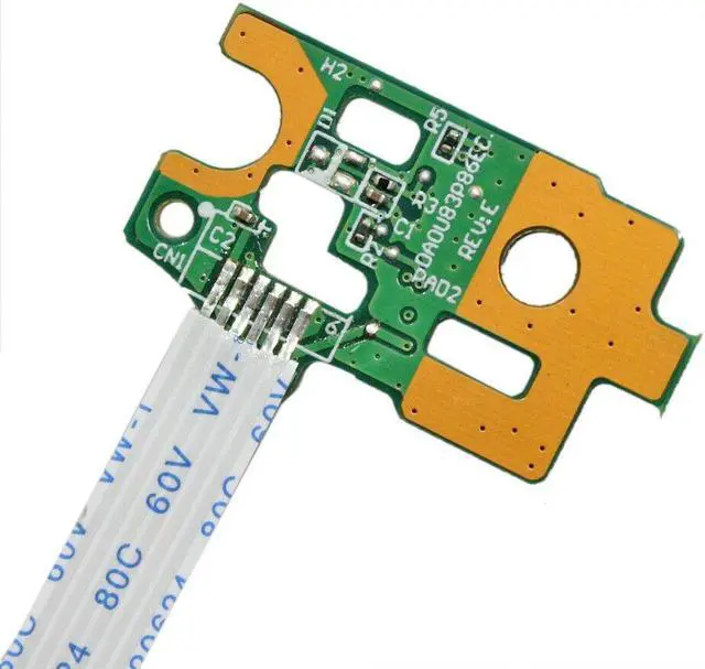 Alt view image 3 of 5 - Power Button Board with Cable For HP 15-f009wm 15-f010dx 15-f010wm 15-f011nr