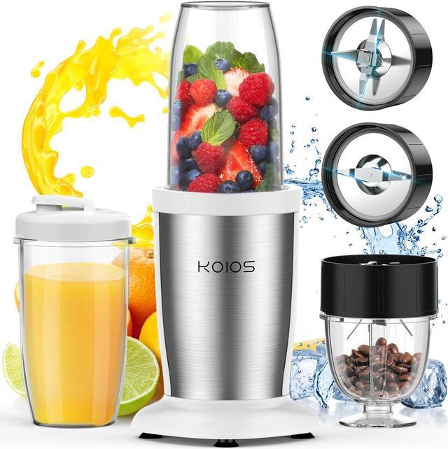 KOIOS PRO 900W Personal Blender for Shakes and Smoothies, 11 Pcs Countertop  Blenders with 6-edge