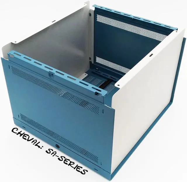 Alt view image 4 of 7 - DIY Electronic Enclosure 5U 219 x 279 x 305 mm. Full Aluminum BLUE