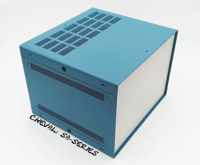Main image of DIY Electronic Enclosure 5U 219 x 279 x 305 mm. Full Aluminum BLUE