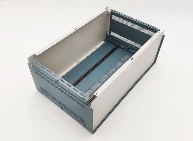 Alt view image 4 of 6 - DIY Electronic Enclosure 4U 175 x 279 x 432 mm. Full Aluminum SLATE GREY