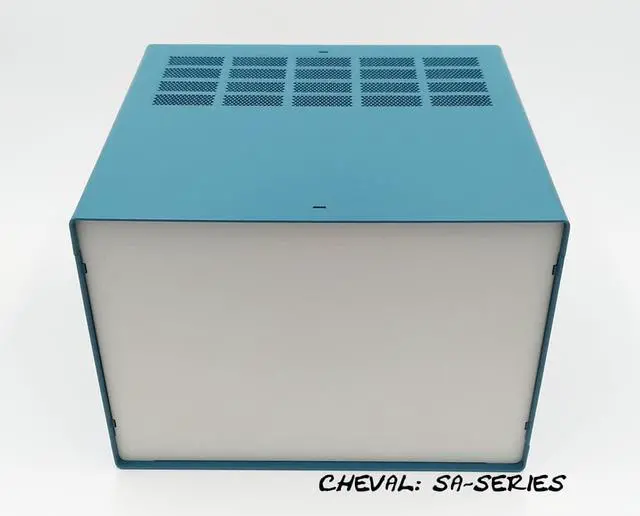 Alt view image 2 of 7 - DIY Electronic Enclosure 5U 219 x 279 x 305 mm. Full Aluminum BLUE