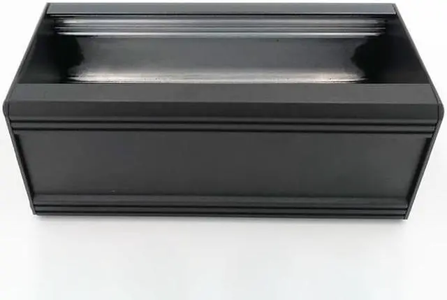 Alt view image 5 of 6 - Aluminum Box Heat Sink DIY 86Hx100Wx200D mm. Electronic Enclosure. Dust free temp flow. Flatpack ship.
